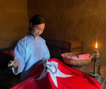 微电影《绣红旗》在江苏连云港开拍