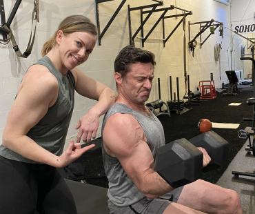 《死侍3》曝幕后照 “狼叔”休·杰克曼训练好身材